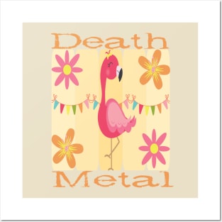 Flamingo Death Metal Posters and Art